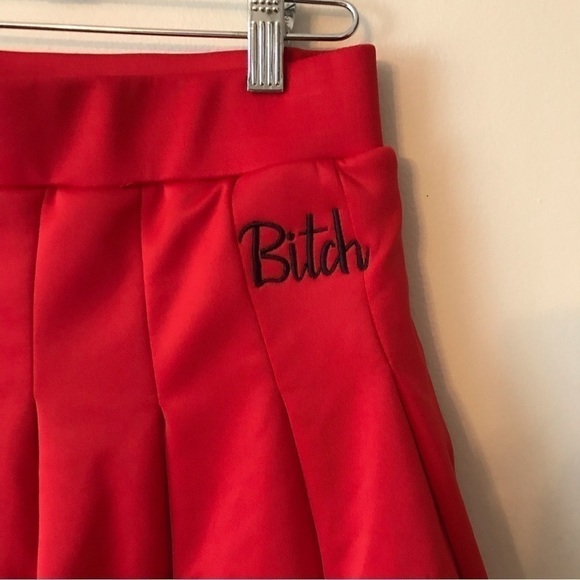 SPENCER’S sassy pleated mini skirt. Red. Size small. - Picture 4 of 7